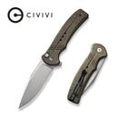 CIVIVI Cogent Flipper & Button Lock Knife Micarta Handle (3.47" 14C28N Blade) C20038D - 5 - CIVIVI