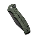 CIVIVI Cogent Flipper & Button Lock Knife Micarta Handle (3.47" 14C28N Blade) C20038E - 4 - CIVIVI