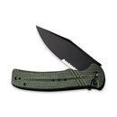 CIVIVI Cogent Flipper & Button Lock Knife Micarta Handle (3.47" 14C28N Blade) C20038E - 4 - CIVIVI