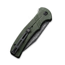CIVIVI Cogent Flipper & Button Lock Knife Micarta Handle (3.47" Damascus Blade) C20038D - DS1 - CIVIVI