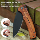 CIVIVI Cogent Flipper & Button Lock Knife Wood Handle (3.47" 14C28N Blade) C20038D - 8 - CIVIVI