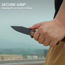 CIVIVI Cogent Flipper & Button Lock Knife Wood Handle (3.47" 14C28N Blade) C20038D - 8 - CIVIVI
