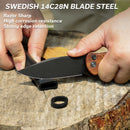 CIVIVI Cogent Flipper & Button Lock Knife Wood Handle (3.47" 14C28N Blade) C20038D - 8 - CIVIVI
