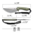 CIVIVI Concept 22 Fixed Blade Knife G10 Handle (4.8" D2 Blade) C21047 - 2 - CIVIVI