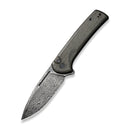 CIVIVI Conspirator Flipper & Button Lock Knife Micarta Handle (3.48" Damascus Blade) C21006 - DS1 - CIVIVI