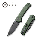 CIVIVI Conspirator Flipper & Button Lock Knife Micarta Handle (3.48" Nitro - V Blade) C21006 - 2 - CIVIVI