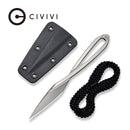 CIVIVI D - Art Fixed Blade Neck Knife (1.74" D2 Blade) C21001 - 1 - CIVIVI