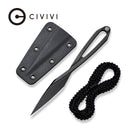 CIVIVI D - Art Fixed Blade Neck Knife (1.74" D2 Blade) C21001 - 2 - CIVIVI