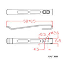 CIVIVI Deep Carry Pocket Clip for EDC Knife with Recessed Screw Hole, NOT Screws Included CA - 06A - CIVIVI