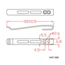 CIVIVI Deep Carry Pocket Clip for EDC Knife with Recessed Screw Hole, NOT Screws Included CA - 06B - CIVIVI