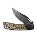 CIVIVI Dogma Flipper & Thumb Hole Knife Brass Handle (3.46" D2 Blade) C2005E - CIVIVI