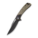 CIVIVI Dogma Flipper & Thumb Hole Knife Brass Handle (3.46" D2 Blade) C2005E - CIVIVI