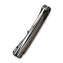 CIVIVI Dogma Flipper & Thumb Hole Knife Brass Handle (3.46" D2 Blade) C2014A - CIVIVI