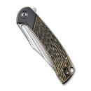 CIVIVI Dogma Flipper & Thumb Hole Knife Brass Handle (3.46" D2 Blade) C2014A - CIVIVI