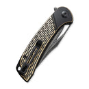CIVIVI Dogma Flipper & Thumb Hole Knife Brass Handle (3.46" Damascus Blade) C2005DS - 1 - CIVIVI