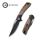 CIVIVI Dogma Flipper & Thumb Hole Knife Copper Handle (3.46" D2 Blade) C2005F - CIVIVI