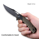 CIVIVI Dogma Flipper & Thumb Hole Knife Copper Handle (3.46" D2 Blade) C2005F - CIVIVI