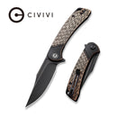 CIVIVI Dogma Flipper & Thumb Hole Knife Copper Handle (3.46" D2 Blade) C2014B - CIVIVI