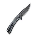 CIVIVI Dogma Flipper & Thumb Hole Knife G10 & Carbon Fiber Handle (3.46" Damascus Blade) C2014DS - 1 - CIVIVI