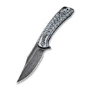 CIVIVI Dogma Flipper & Thumb Hole Knife G10 & Carbon Fiber Handle (3.46" Damascus Blade) C2014DS - 1 - CIVIVI