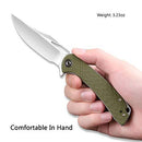 CIVIVI Dogma Flipper & Thumb Hole Knife G10 Handle (3.46" D2 Blade) C2005A - CIVIVI