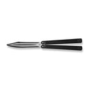 CIVIVI Dracolisk Butterfly Knife Trainer Black Aluminum Handle (4.57" Black Stonewashed 9Cr18MoV Dull Blade, Satin Flat) C25028 - 1 - CIVIVI