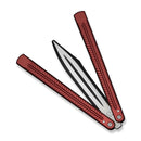 CIVIVI Dracolisk Butterfly Knife Trainer Burgundy Aluminum Handle (4.57" Black Stonewashed 9Cr18MoV Dull Blade, Satin Flat) C25028 - 3 - CIVIVI