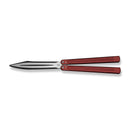 CIVIVI Dracolisk Butterfly Knife Trainer Burgundy Aluminum Handle (4.57" Black Stonewashed 9Cr18MoV Dull Blade, Satin Flat) C25028 - 3 - CIVIVI