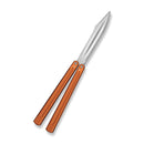CIVIVI Dracolisk Butterfly Knife Trainer Orange Aluminum Handle (4.57" Satin Finished 9Cr18MoV Dull Blade) C25028 - 2 - CIVIVI