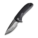 CIVIVI Durus Flipper Knife G10 Handle (3" Damascus Blade) C906DS - 3 - CIVIVI