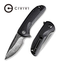CIVIVI Durus Flipper Knife G10 Handle (3" Damascus Blade) C906DS - 3 - CIVIVI