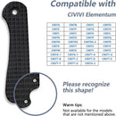 CIVIVI Elementum 6AL4V Titanium Handle Scales Compatible With Elementum C907 Pocket Knife C18062AD - 1 - CIVIVI