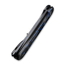 CIVIVI Button Lock Elementum Pocket Knife Carbon Fiber Handle (3.47" Damascus Blade) C2103DS - 1 - CIVIVI