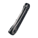 CIVIVI Button Lock Elementum Pocket Knife Carbon Fiber Handle (3.47" Damascus Blade) C2103DS - 3 - CIVIVI