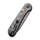 CIVIVI Button Lock Elementum Pocket Knife Carbon Fiber Handle (3.47" Damascus Blade) C2103DS - 3 - CIVIVI