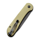 CIVIVI Button Lock Elementum Pocket Knife Micarta Handle (3.47" 14C28N Blade) C2103B - CIVIVI