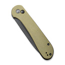 CIVIVI Button Lock Elementum Pocket Knife Micarta Handle (3.47" 14C28N Blade) C2103B - CIVIVI