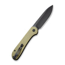 CIVIVI Button Lock Elementum Pocket Knife Micarta Handle (3.47" 14C28N Blade) C2103B - CIVIVI