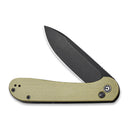 CIVIVI Button Lock Elementum Pocket Knife Micarta Handle (3.47" 14C28N Blade) C2103B - CIVIVI