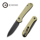 CIVIVI Button Lock Elementum Pocket Knife Micarta Handle (3.47" 14C28N Blade) C2103B - CIVIVI