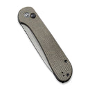 CIVIVI Button Lock Elementum Pocket Knife Micarta Handle (3.47" 14C28N Blade) C2103C - CIVIVI