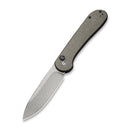CIVIVI Button Lock Elementum Pocket Knife Micarta Handle (3.47" 14C28N Blade) C2103C - CIVIVI