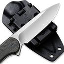 CIVIVI Fixed Blade Elementum Tactical Knife Micarta Handle (3.98" D2 Blade) C2105B - CIVIVI