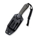 CIVIVI Fixed Blade Elementum Tactical Knife Micarta Handle (3.98" D2 Blade) C2105B - CIVIVI