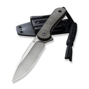 CIVIVI Fixed Blade Elementum Tactical Knife Micarta Handle (3.98" D2 Blade) C2105B - CIVIVI