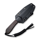 CIVIVI Fixed Blade Elementum Tactical Knife Wood Handle (3.98" Damascus Blade) C2105 - DS1 - CIVIVI