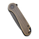 CIVIVI Elementum Flipper Knife Brass Handle (2.96" D2 Blade) C907T - A - CIVIVI