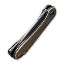 CIVIVI Elementum Flipper Knife Brass Handle (2.96" D2 Blade) C907T - A - CIVIVI