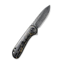 CIVIVI Elementum Flipper Knife Carbon Fiber Handle (2.96" Damascus Blade) C907C - DS1 - CIVIVI