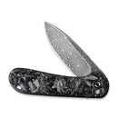 CIVIVI Elementum Flipper Knife Carbon Fiber Handle (2.96" Damascus Blade) C907C - DS2 - CIVIVI
